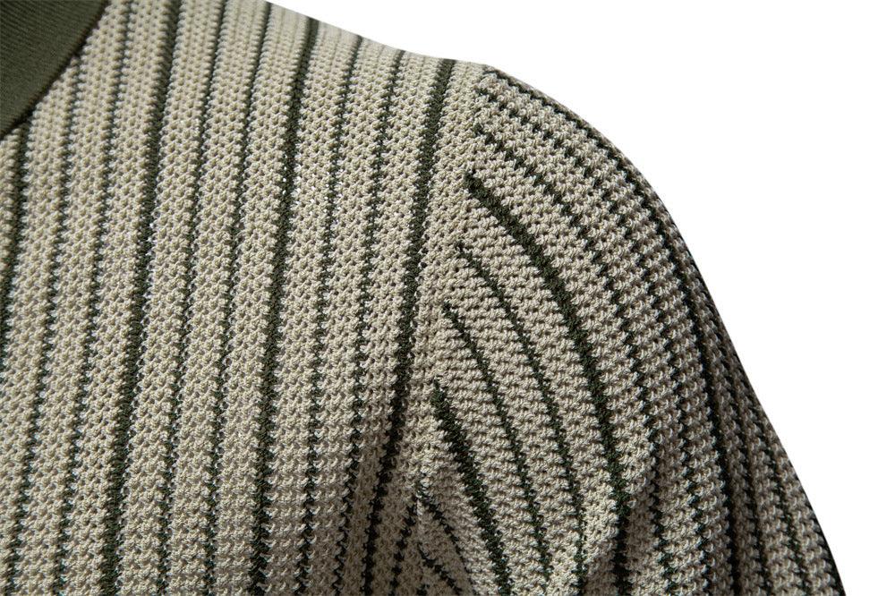 Playera Polo Hombre Casual Manga Corta Listrada con Detalles Ocos - Montserrat